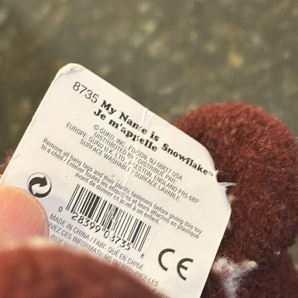 GUND Bear Noel -CHRISTMAS BEAR GOTTA GETTA 8733-Size 8" TALL Burgundy - Picture 11 of 11